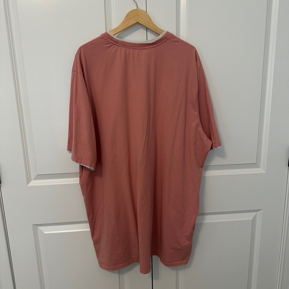 Men's Big&Tall Coral Pink T-Shirt -3XLT